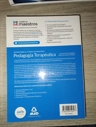 Libros Oposiciones Pedagogía Terapéutica MAD