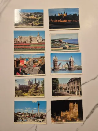 Lote 10 Postales Vintage Londres Inglaterra