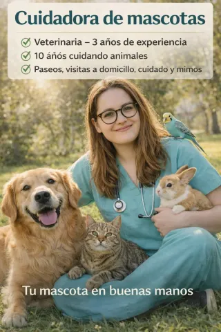 Cuidado de mascotas por veterinaria