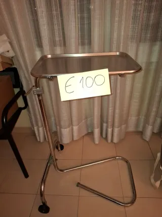 Carrito auxiliar 2 baldas metal blanco