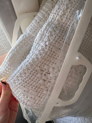 Colcha Crochet Blanca Cama 90. 2 uds, precio p/ud.