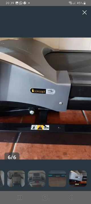 1 cinta andadora y 1 elíptica