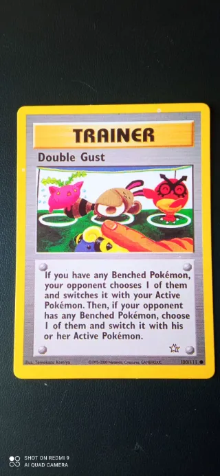 Carta Pokémon Double Gust 100/111 Inglés