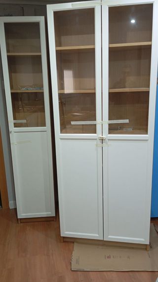 Librería Ikea Oxberg Blanca y Madera