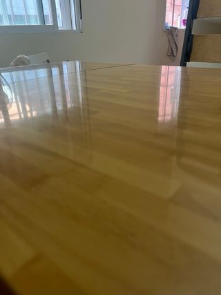 Mesa extensible madera y metal