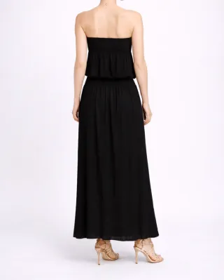 Abito lungo nero donna