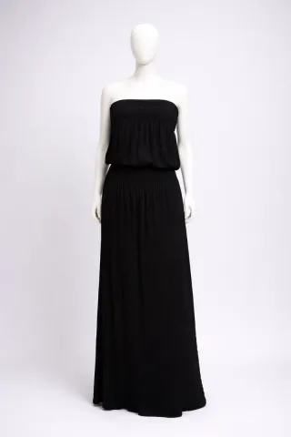 Abito lungo nero donna