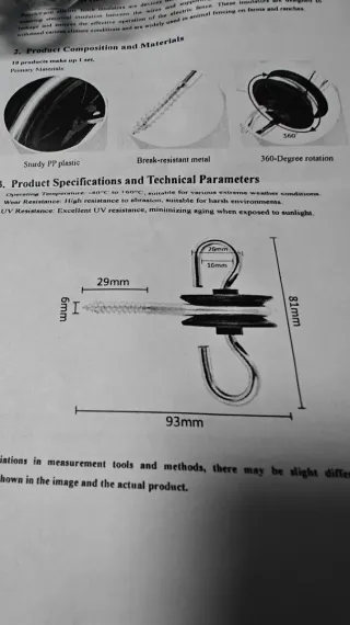 Aisladores Eléctricos Doble Gancho