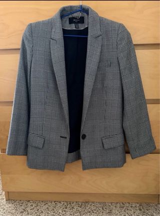 Blazer Mango Suit cuadro príncipe de Gales – Talla