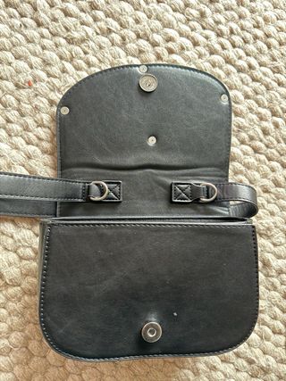 Borsa Diesel nera con grande logo