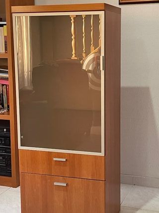 Muebles de comedor madera y cristal