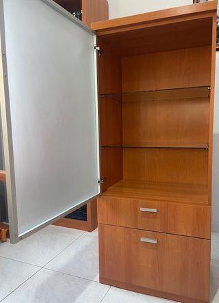 Muebles de comedor madera y cristal