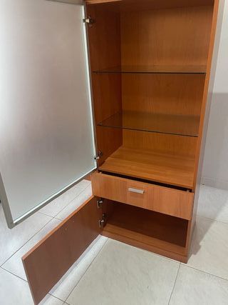 Muebles de comedor madera y cristal