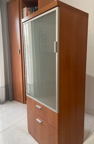 Muebles de comedor madera y cristal