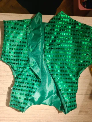 Chaleco lentejuelas verde niño talla 4 años