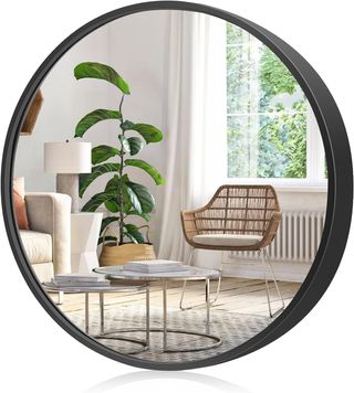 Espejo Redondo Negro 40cm