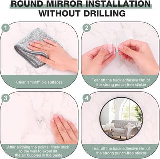 Espejo Redondo Negro 40cm