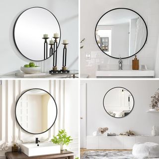 Espejo Redondo Negro 40cm