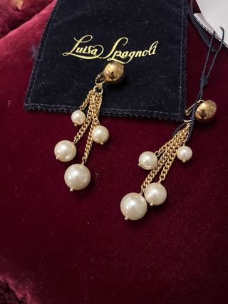Orecchini Luisa Spagnoli perle e oro