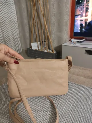 Bolso Blanco beige lazo