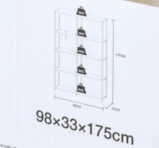 Estantería Industrial Negra