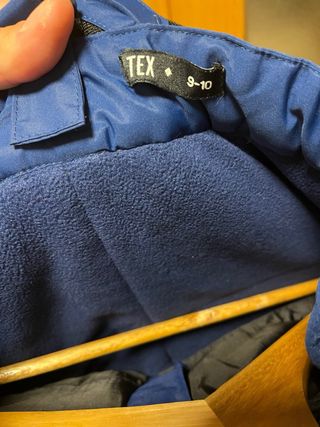 Pantalón de nieve azul marino talla 9-10