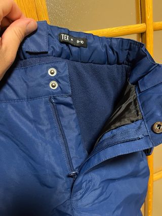 Pantalón de nieve azul marino talla 9-10