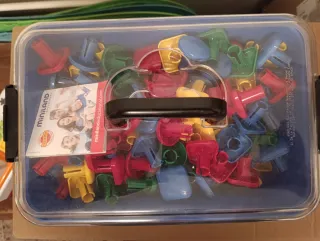 Super Pegs Miniland Caja Piezas Construcción