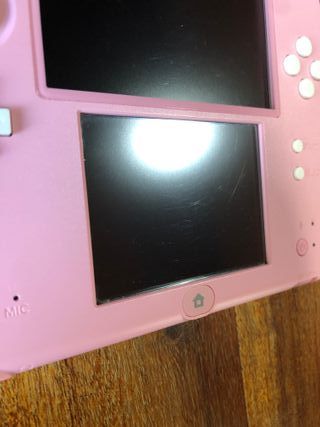 Nintendo 2ds rosa bianco + sd + caricatore