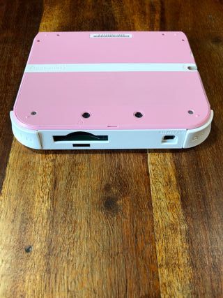 Nintendo 2ds rosa bianco + sd + caricatore