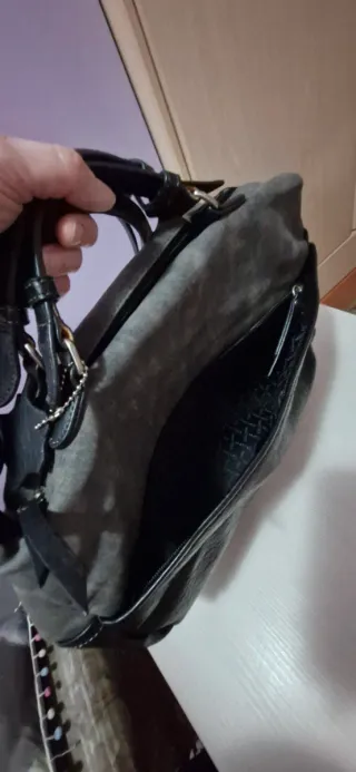 Bolso Matties bandolera y mano negro/gris