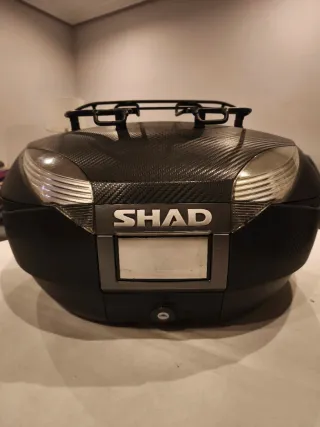 Baúl Shad SH48+respaldo+portaequipajes+parrila