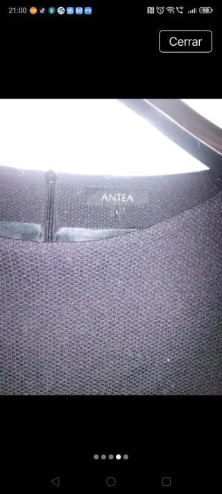 Vestido de ceremonia negro y blanco