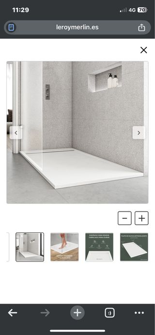 Plato de ducha blanco NUEVO