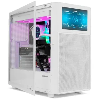 Caja PC NOX HUMMER WH Blanca con Pantalla Frontal