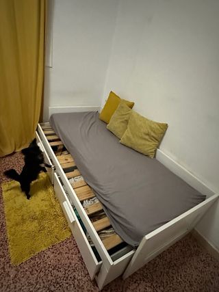 Cama nido IKEA BRIMNES con 2 colchones