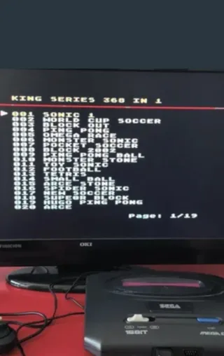 Consola Sega Mega Drive 2 Negra "China"