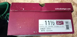 Botas Onitsuka Tiger Talla 46 Negras y Verdes