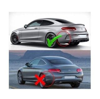 Difusor trasero con escapes para Mercedes Clase C