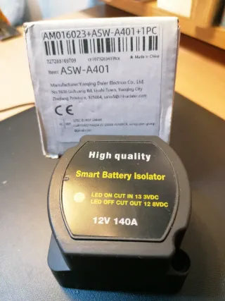 Relé automático segunda batería 12V 140A