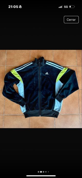 Chaqueta challenger Adidas Negra y fluor Talla XS