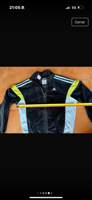 Chaqueta challenger Adidas Negra y fluor Talla XS