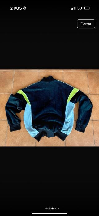 Chaqueta challenger Adidas Negra y fluor Talla XS