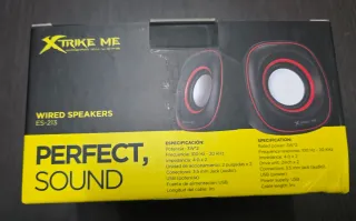 Altavoces Xtrike Me ES-213 Negro/Rojo
