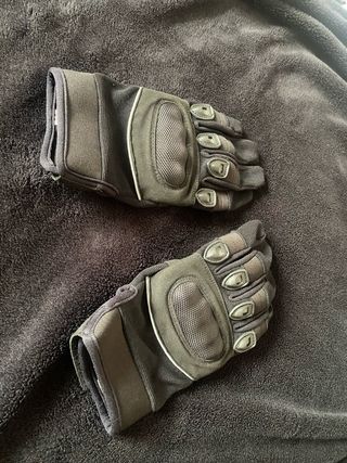 Guantes Airsoft Protección Nudillos Negro