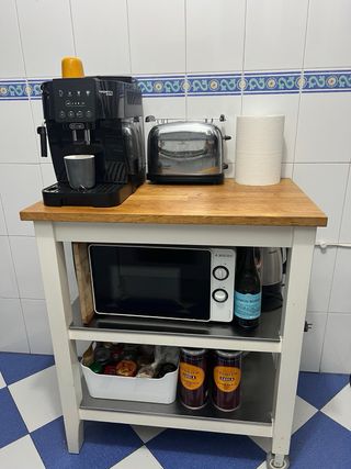 Isla de cocina Ikea con ruedas
