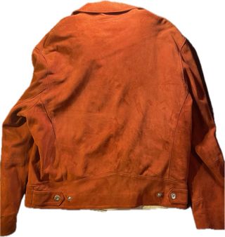 Chaqueta Piel Naranja Vintage Munper Hecha en Espa