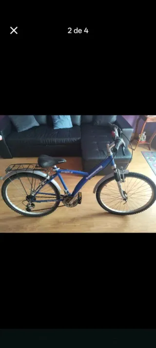 Bicicleta azul marca Boomerang 26 pulgadas, 21 vel