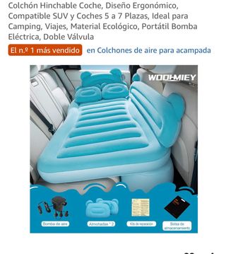 Colchón Hinchable Coche SUV 5-7 Plazas