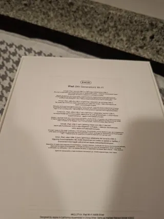 IPad 9 Gen 64GB plateado